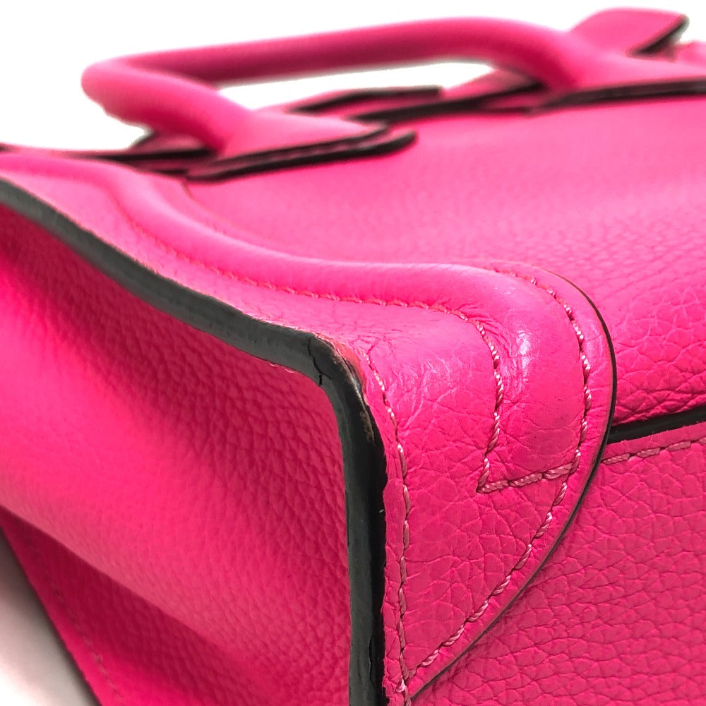 CELINE Handbag 18924 leather pink Luggage mini shopper Women Used Authentic