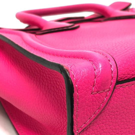 CELINE Handbag 18924 leather pink Luggage mini shopper Women Used Authentic