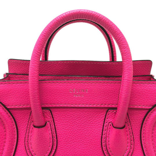 CELINE Handbag 18924 leather pink Luggage mini shopper Women Used Authentic