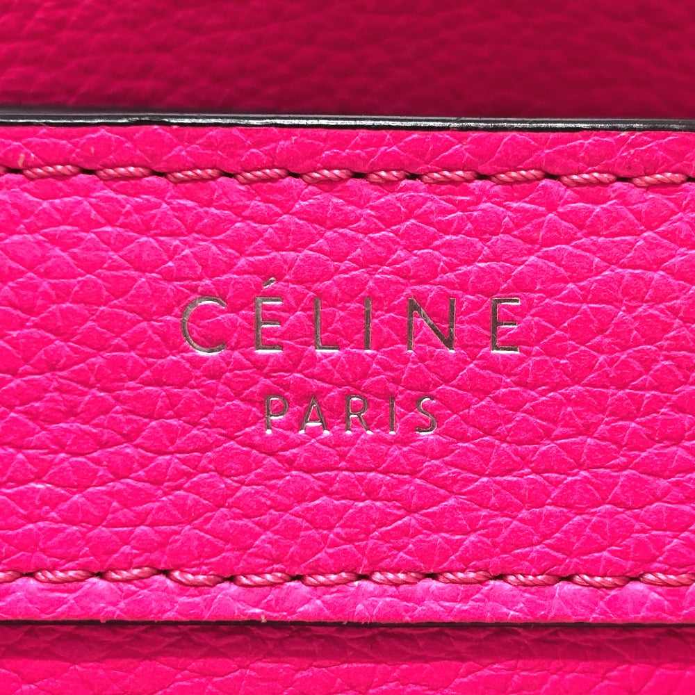 CELINE Handbag 18924 leather pink Luggage mini shopper Women Used Authentic