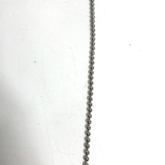 CHANEL Necklace metal Silver CC COCO Mark plate Women Used Authentic