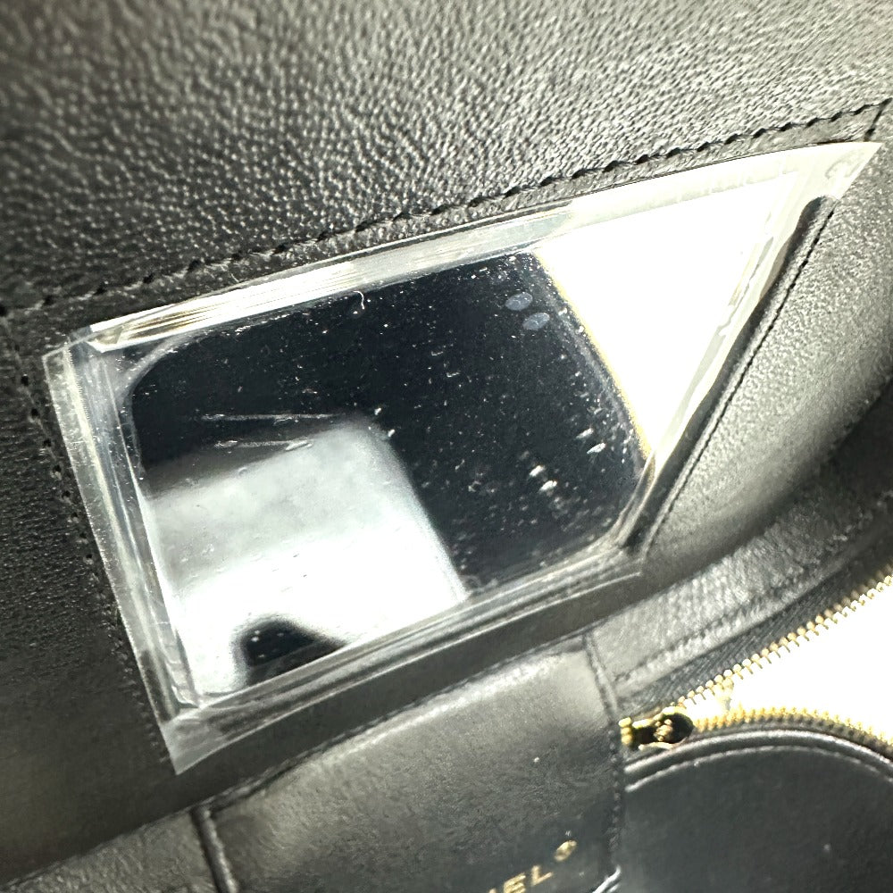 CHANEL Vanity bag AS2362 Caviar skin black COCO Mark CC Matrasse quilting Women Used Authentic
