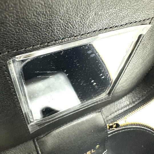 CHANEL Vanity bag AS2362 Caviar skin black COCO Mark CC Matrasse quilting Women Used Authentic