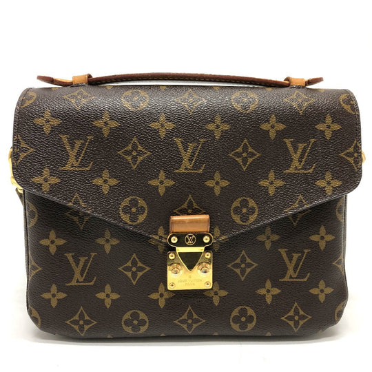 LOUIS VUITTON Handbag M40780 Monogram canvas Brown Monogram Pochette Metis MM Women Used Authentic