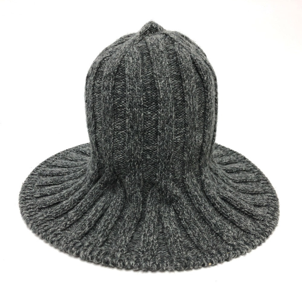 Dior hat wool gray logo Tulip Women Used Authentic