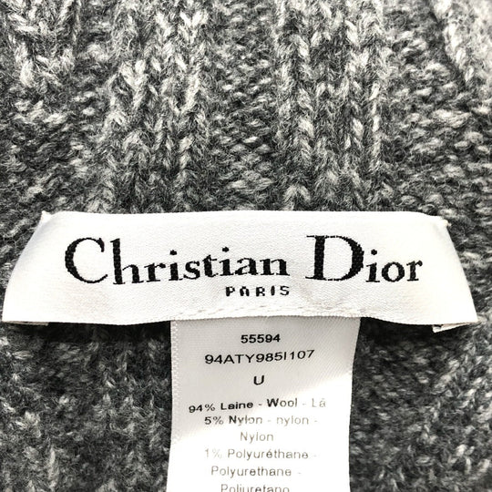 Dior hat wool gray logo Tulip Women Used Authentic