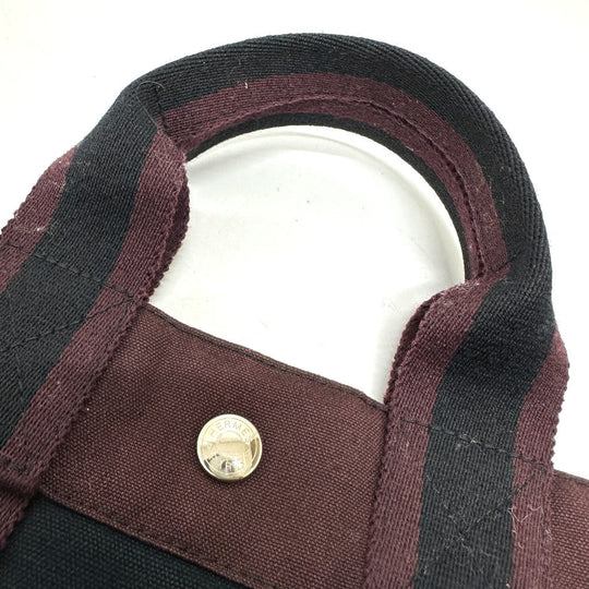HERMES Handbag canvas black Fool ToePM unisex(Unisex) Used Authentic