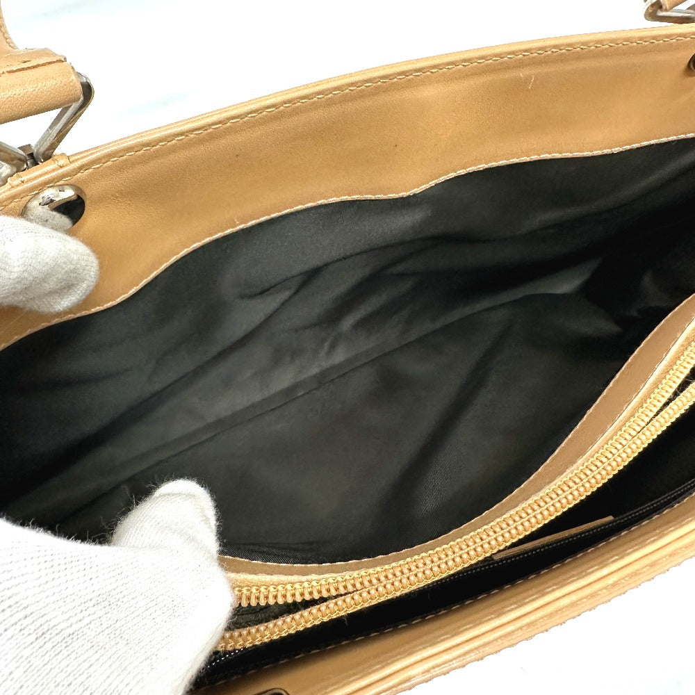 Dior Handbag Canvas / leather Brown Trotter denim motif Women Used Authentic