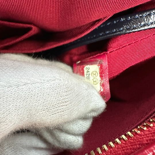 CHANEL Shoulder Bag Calfskin, Wool gray CC COCO Mark Gabriel Do logo Women Used Authentic