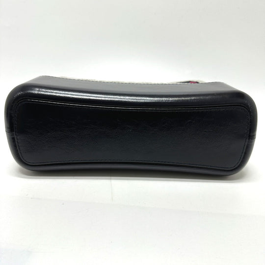 CHANEL Shoulder Bag Calfskin, Wool gray CC COCO Mark Gabriel Do logo Women Used Authentic