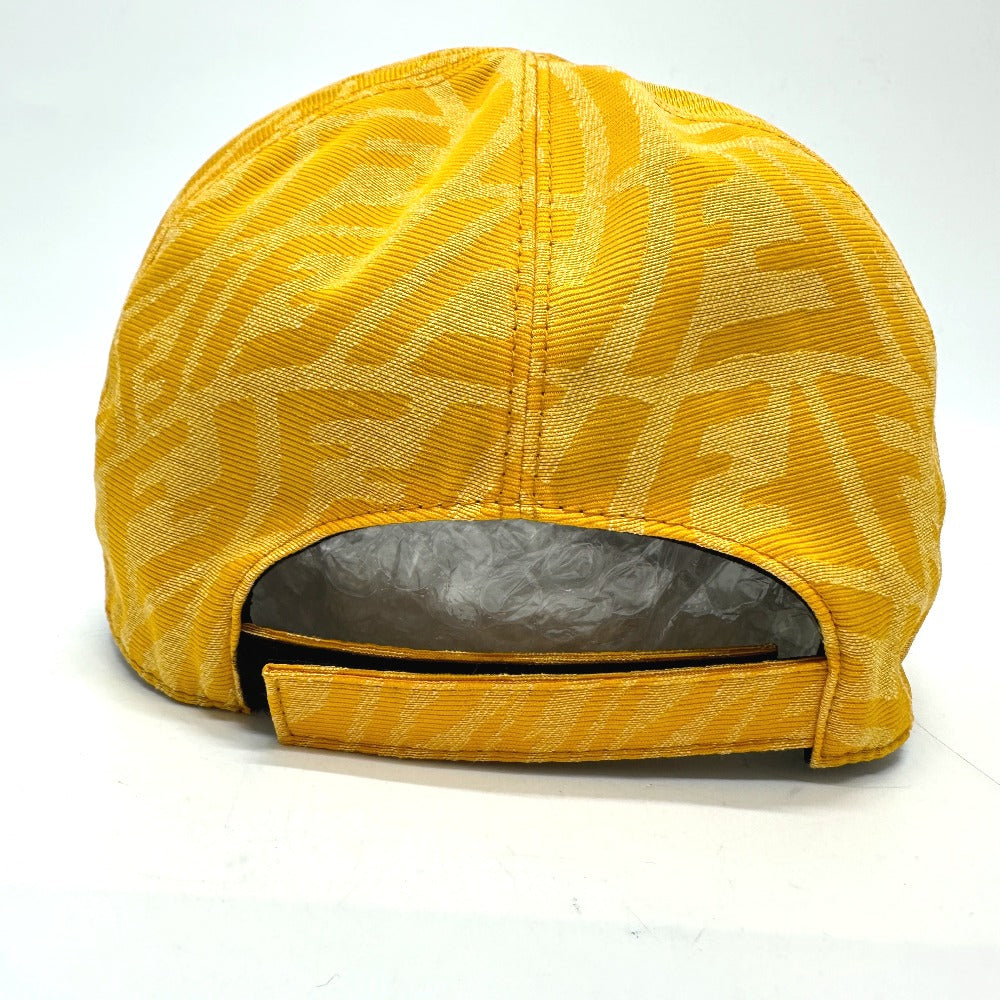 FENDI cap FXQ768 canvas yellow Zucca Baseball cap