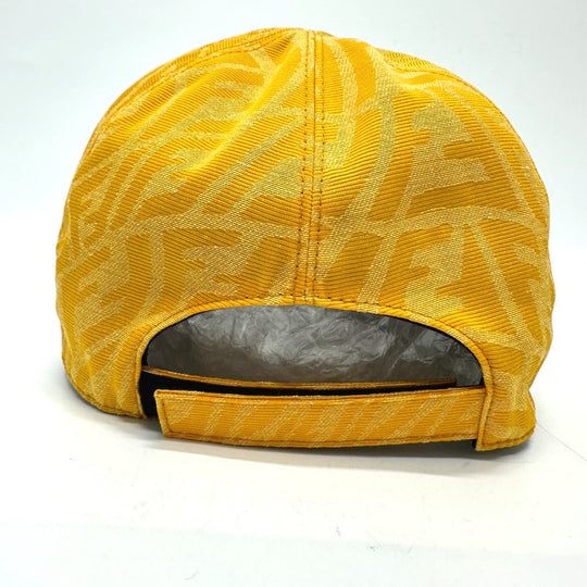 FENDI cap FXQ768 canvas yellow Zucca Baseball cap