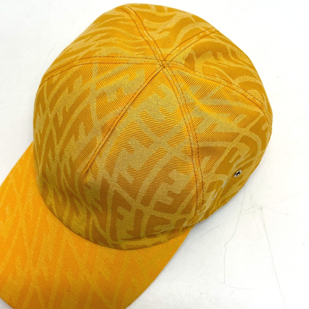 FENDI cap FXQ768 canvas yellow Zucca Baseball cap
