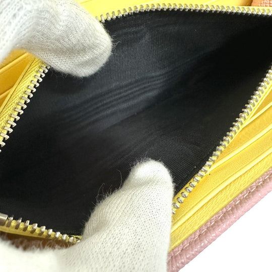 BVLGARI Long Wallet Purse 291419 leather pink Bulgari Bulgari Women Used Authentic