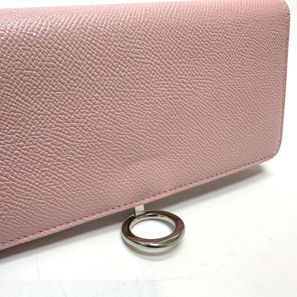 BVLGARI Long Wallet Purse 291419 leather pink Bulgari Bulgari Women Used Authentic