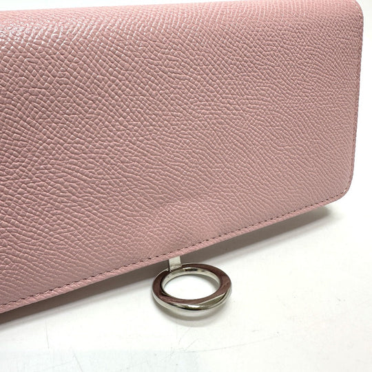 BVLGARI Long Wallet Purse 291419 leather pink Bulgari Bulgari Women Used Authentic