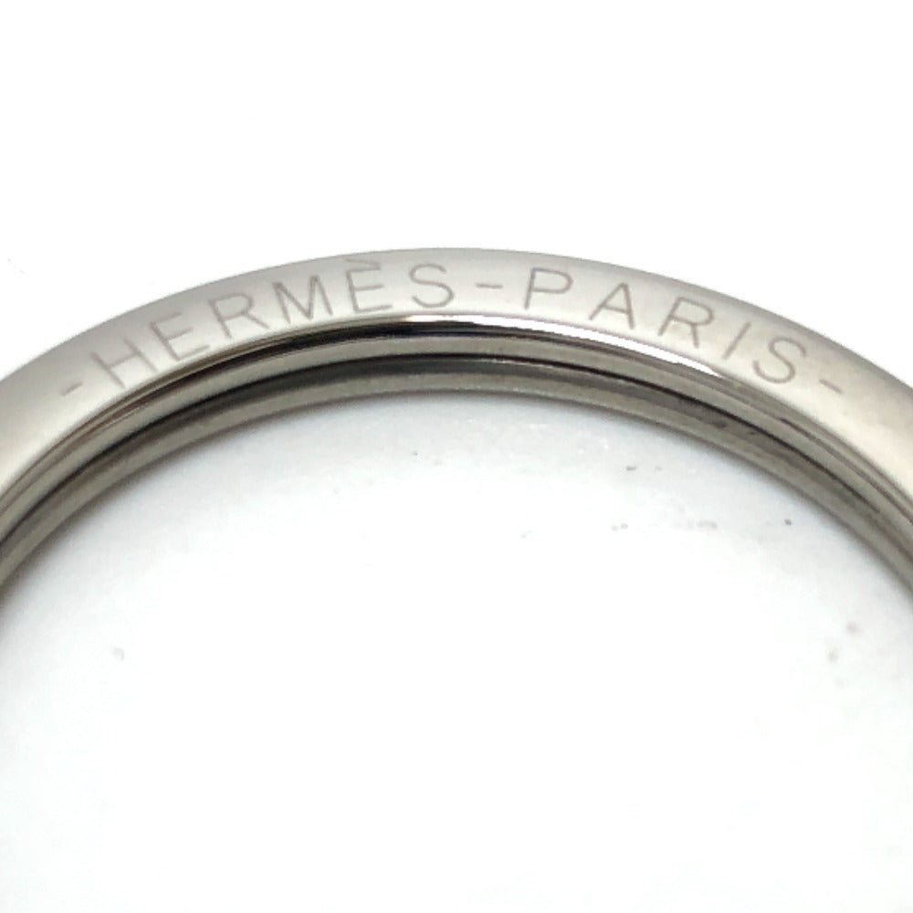 HERMES Key ring Epsom blue Cle Grand Tresage Women Used Authentic