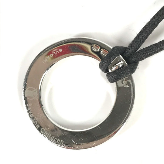 BVLGARI Necklace SV925 Silver Choker Accessories Save the children Women Used Authentic