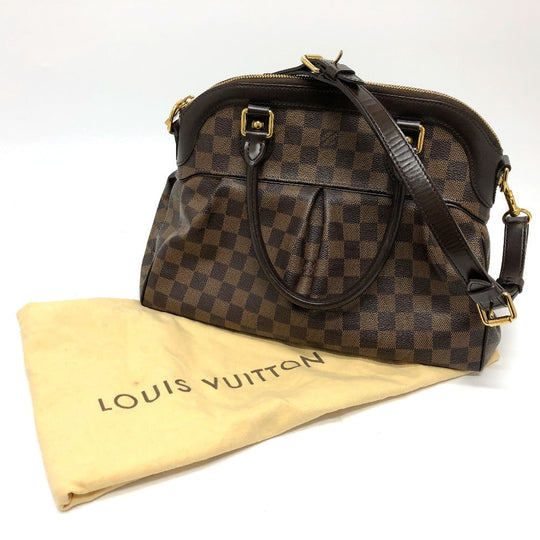 LOUIS VUITTON Handbag N51998 Damier canvas Brown Damier Trevi GM Women Used Authentic