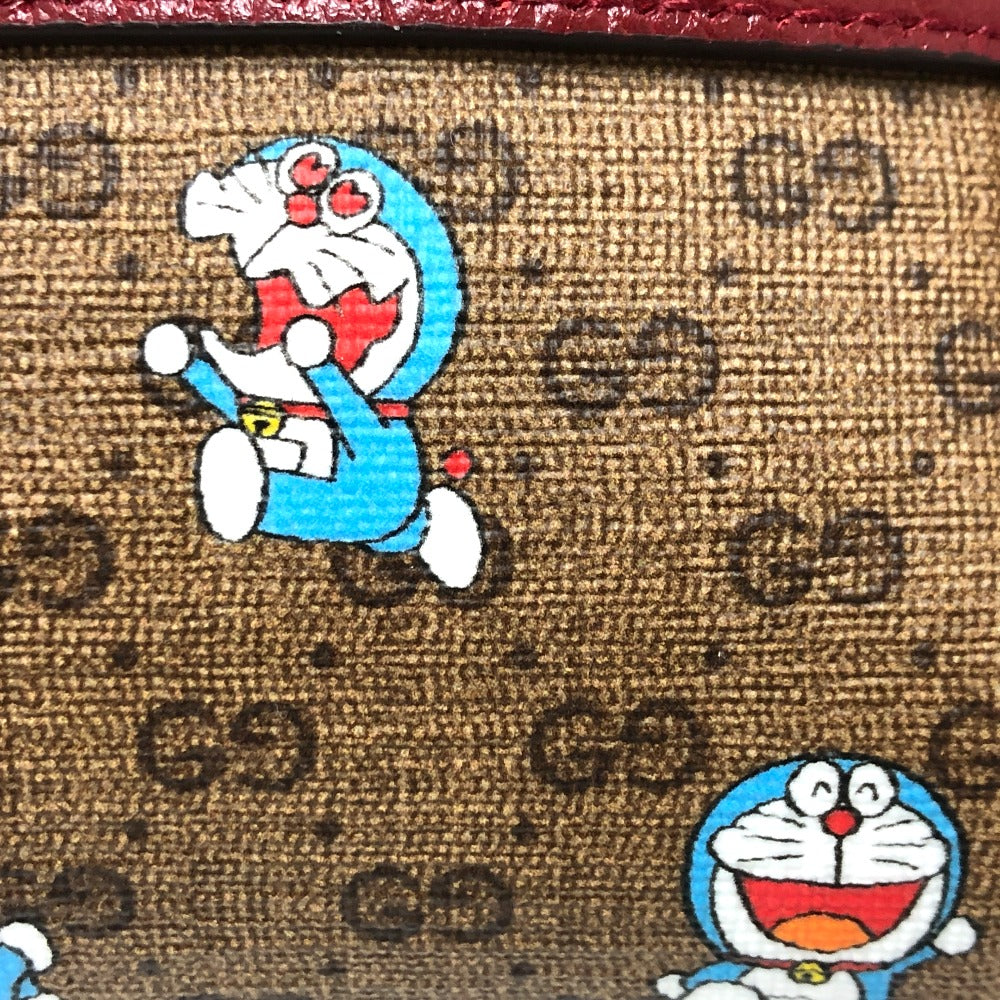 GUCCI Shoulder Bag 647784 GG Supreme Canvas Brown GG Supreme Doraemon x GUCCI Women Used Authentic