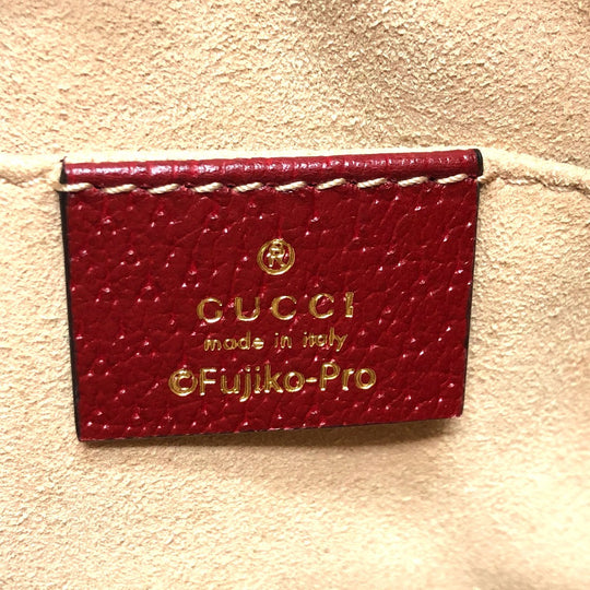 GUCCI Shoulder Bag 647784 GG Supreme Canvas Brown GG Supreme Doraemon x GUCCI Women Used Authentic