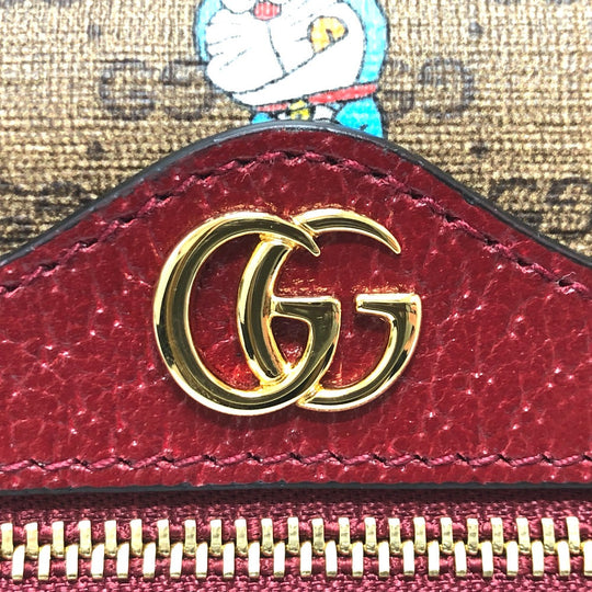 GUCCI Shoulder Bag 647784 GG Supreme Canvas Brown GG Supreme Doraemon x GUCCI Women Used Authentic