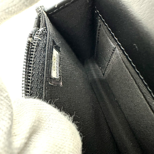 CHANEL Shoulder Bag lambskin black CC COCO Mark Pearl Shoulder Women Used Authentic