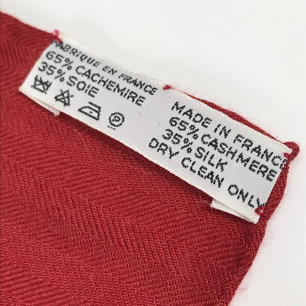 HERMES scarf Silk, Cashmere multicolor ANIMAUX SOLAIRES Animals of the Sun Calegean 140 Women Used Authentic