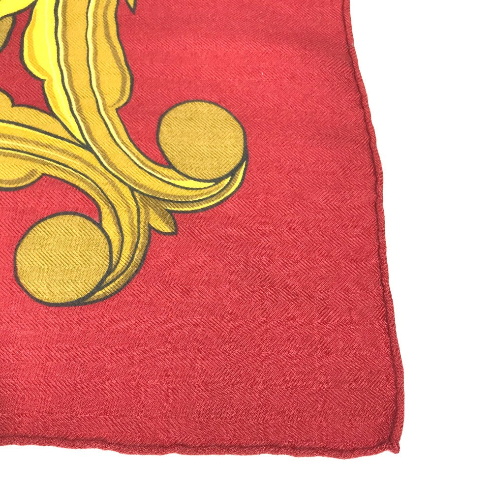 HERMES scarf Silk, Cashmere multicolor ANIMAUX SOLAIRES Animals of the Sun Calegean 140 Women Used Authentic
