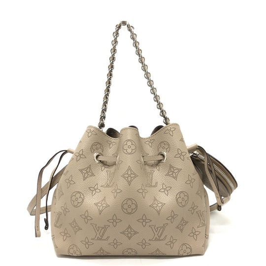 LOUIS VUITTON Shoulder Bag M57201 Monogram Mahina beige Monogram Mahina Bella Women Used Authentic