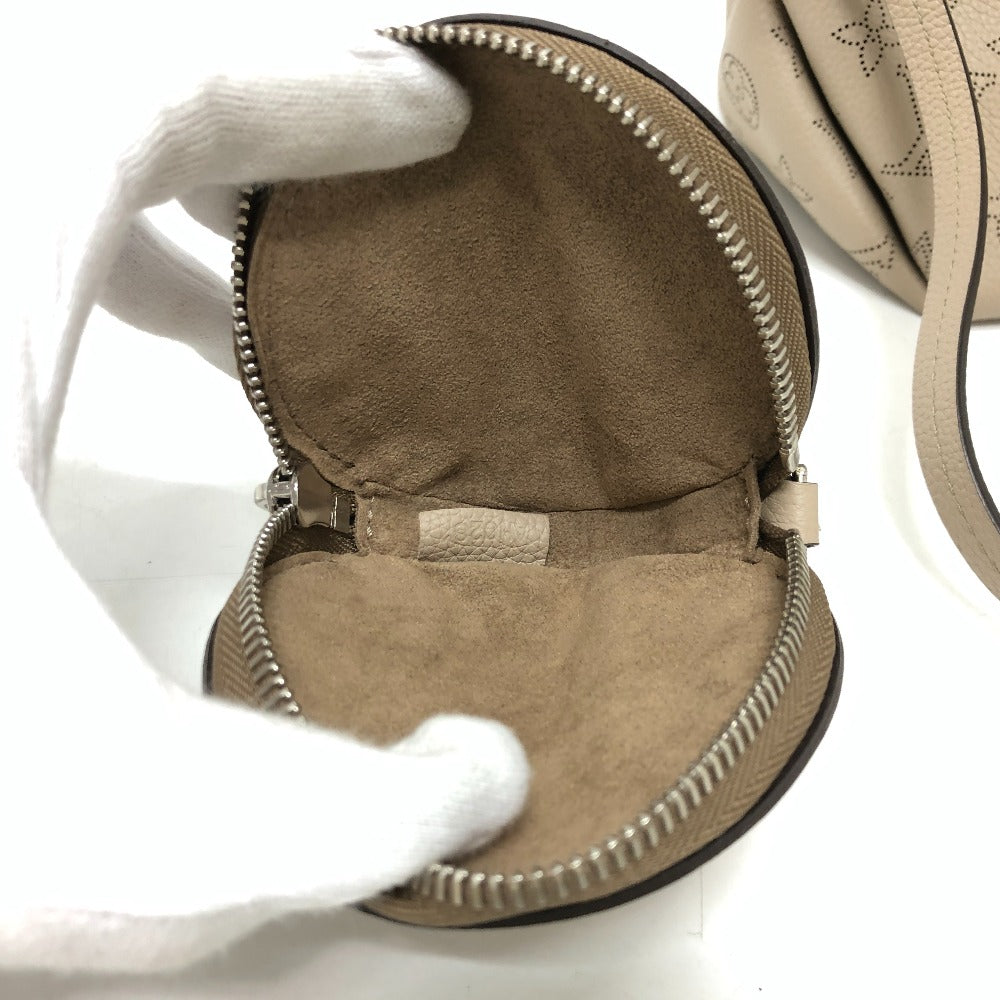 LOUIS VUITTON Shoulder Bag M57201 Monogram Mahina beige Monogram Mahina Bella Women Used Authentic