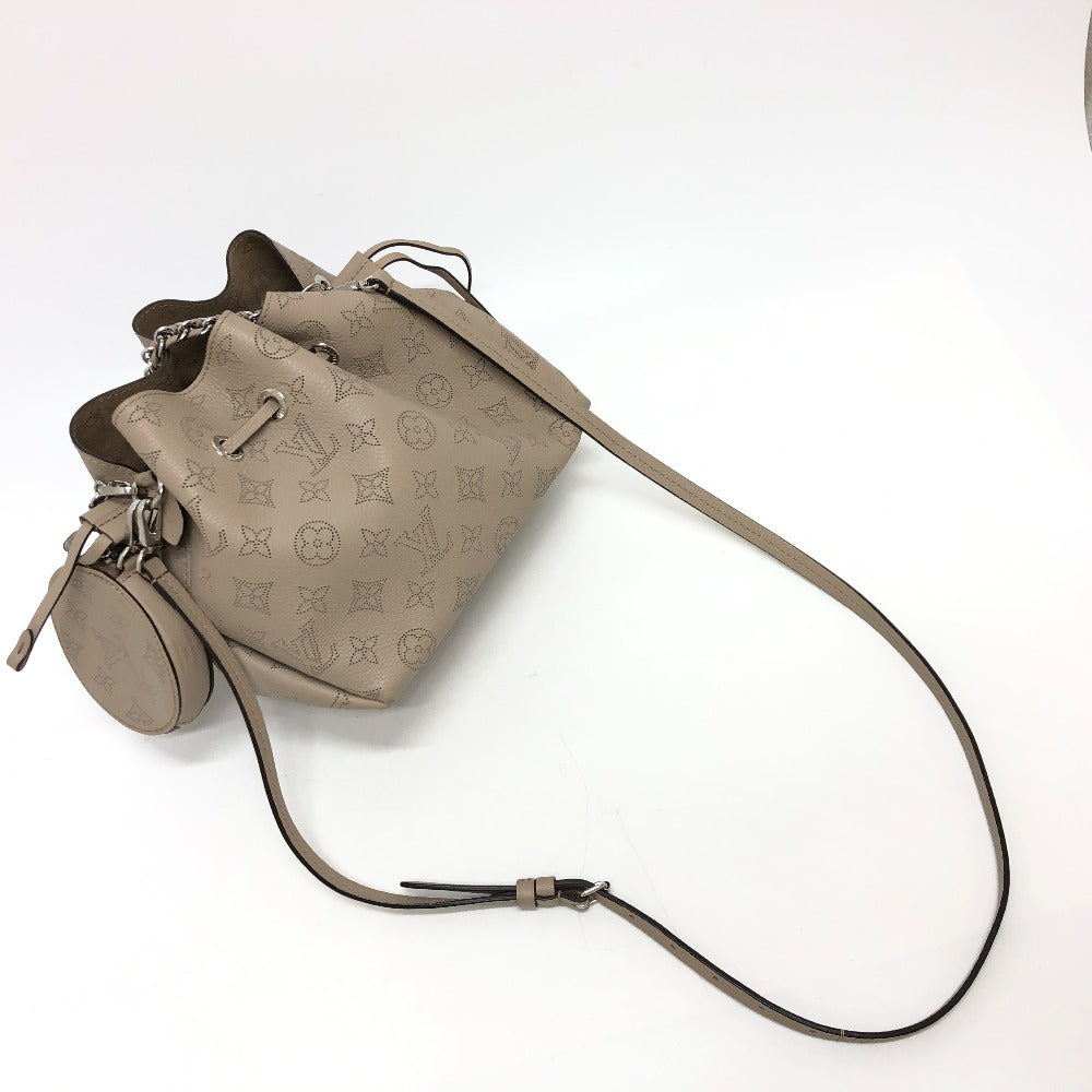 LOUIS VUITTON Shoulder Bag M57201 Monogram Mahina beige Monogram Mahina Bella Women Used Authentic