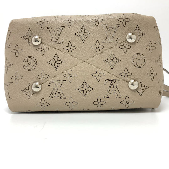 LOUIS VUITTON Shoulder Bag M57201 Monogram Mahina beige Monogram Mahina Bella Women Used Authentic
