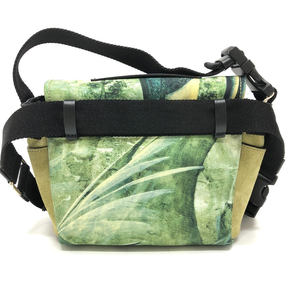 Valentino Garavani Shoulder Bag canvas green Dragon motif Women Used Authentic