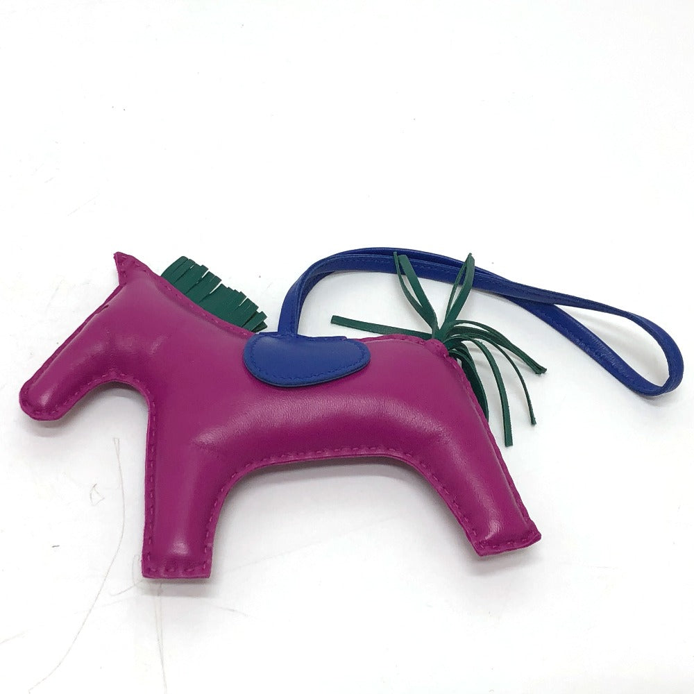 HERMES Bag charm Anyo Miro purple Rodeo GM Women Used Authentic