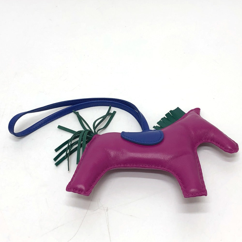 HERMES Bag charm Anyo Miro purple Rodeo GM Women Used Authentic