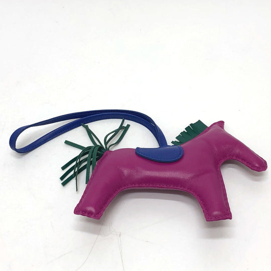 HERMES Bag charm Anyo Miro purple Rodeo GM Women Used Authentic