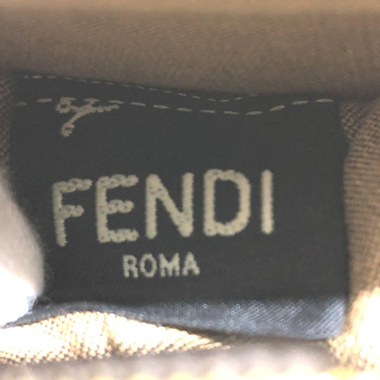 FENDI Bag charm 7AR706 leather yellow taco motif Coin case Women Used Authentic