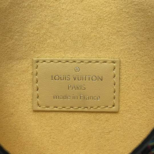 LOUIS VUITTON Necklace N60278 leather multicolor Damier Kirigami Women Used Authentic