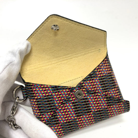 LOUIS VUITTON Necklace N60278 leather multicolor Damier Kirigami Women Used Authentic
