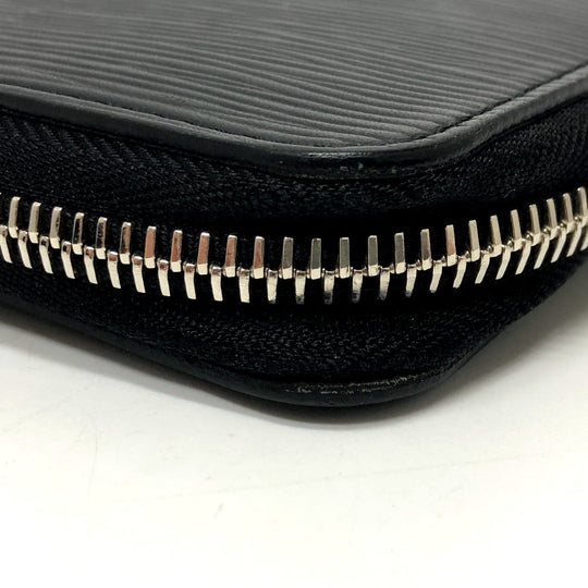 LOUIS VUITTON Long Wallet Purse M63852 Epi Leather black Epi Zippy Organizer mens Used Authentic