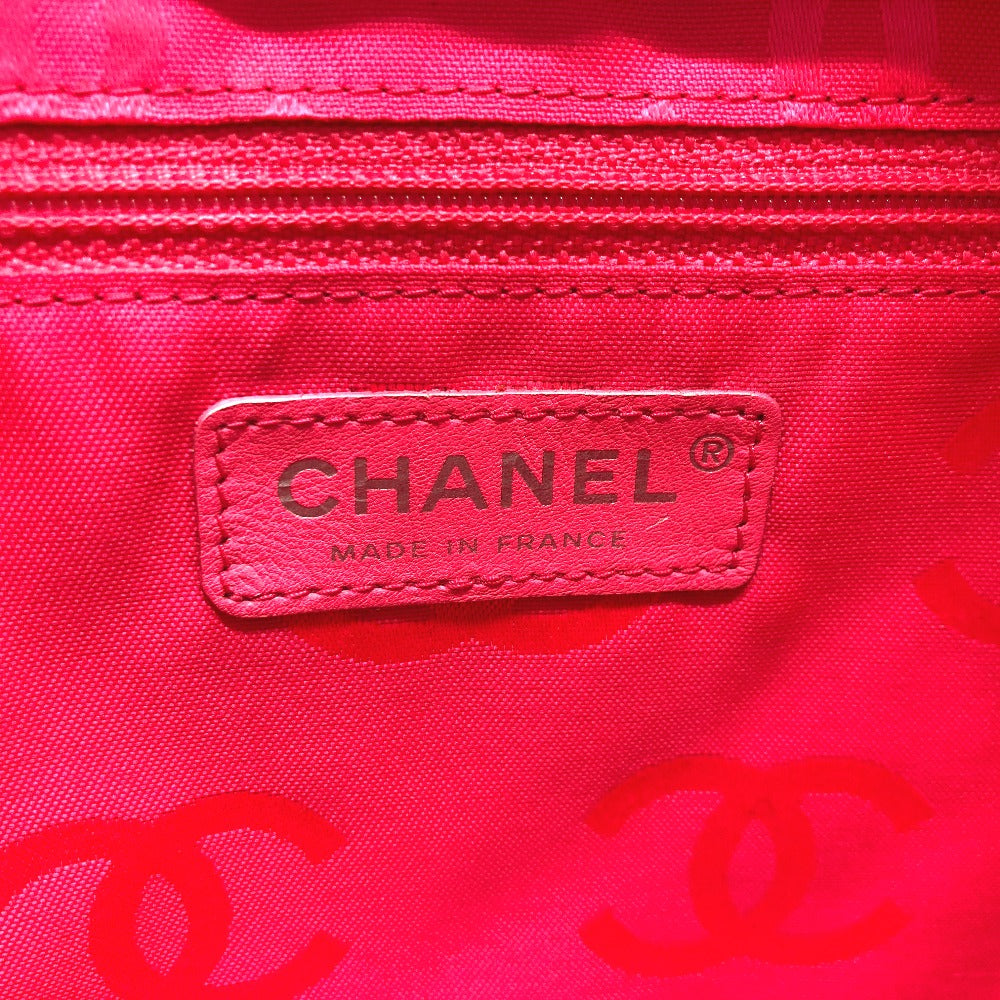 CHANEL Tote Bag tweed Purple type CC COCO Mark Cambon Line Large Women Used Authentic