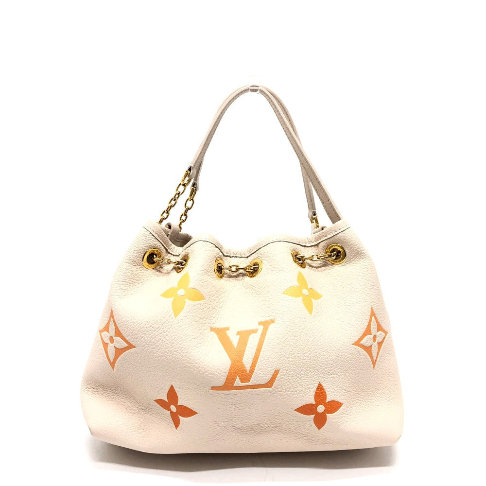 LOUIS VUITTON Handbag M46545 Monogram Ann Platt Leather beige Monogram Ann Platt summer bundle Women Used Authentic