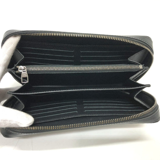 LOUIS VUITTON Long Wallet Purse M61698 Monogram Eclipse Canvas black Monogram Eclipse Zippy XL mens Used Authentic