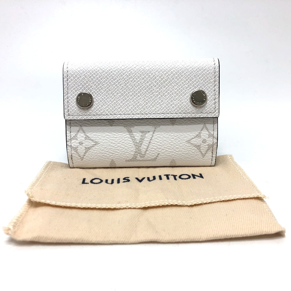 LOUIS VUITTON Trifold wallet M30899 Monogram canvas white Wallet Compact Wallet Tiger Lama Monogram Discovery compact wallet mens Used Authentic