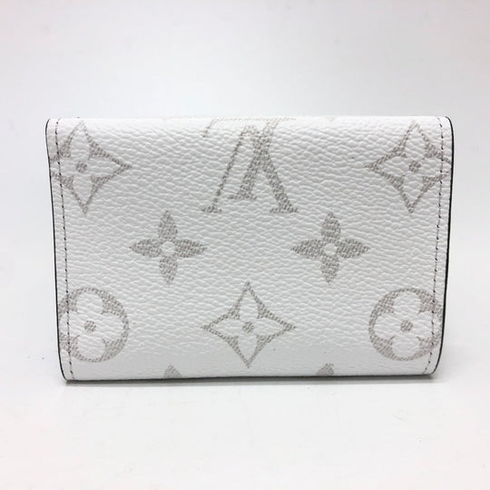 LOUIS VUITTON Trifold wallet M30899 Monogram canvas white Wallet Compact Wallet Tiger Lama Monogram Discovery compact wallet mens Used Authentic