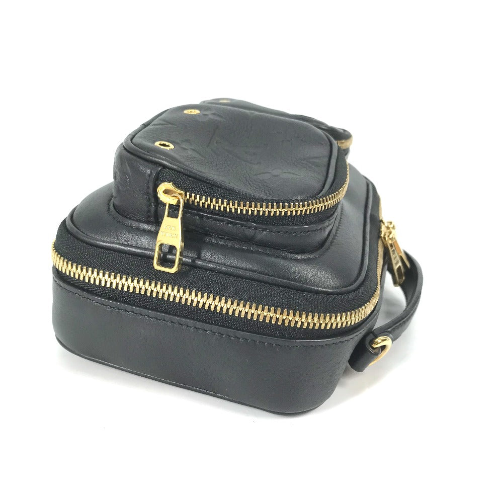 LOUIS VUITTON Shoulder Bag M80450 leather black Monogram Utility crossbody mens Used Authentic