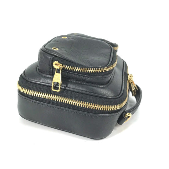 LOUIS VUITTON Shoulder Bag M80450 leather black Monogram Utility crossbody mens Used Authentic