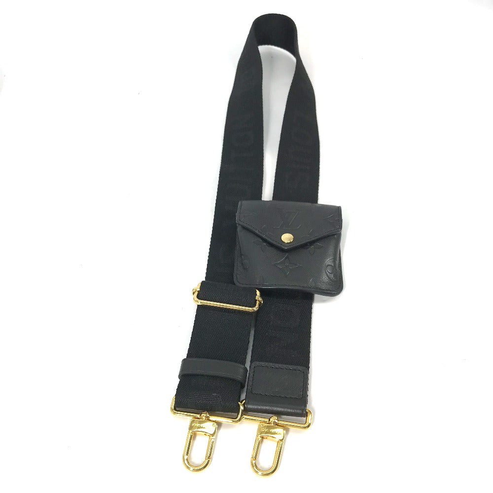 LOUIS VUITTON Shoulder Bag M80450 leather black Monogram Utility crossbody mens Used Authentic