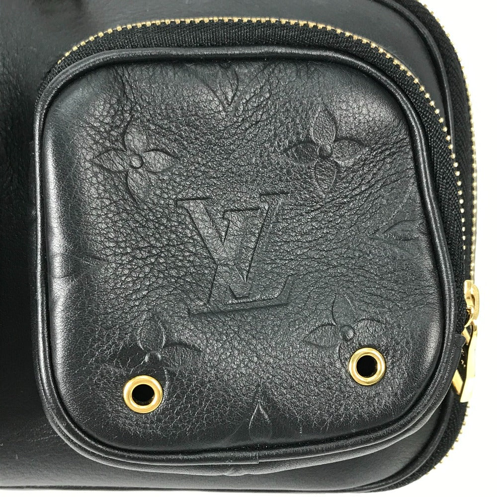 LOUIS VUITTON Shoulder Bag M80450 leather black Monogram Utility crossbody mens Used Authentic